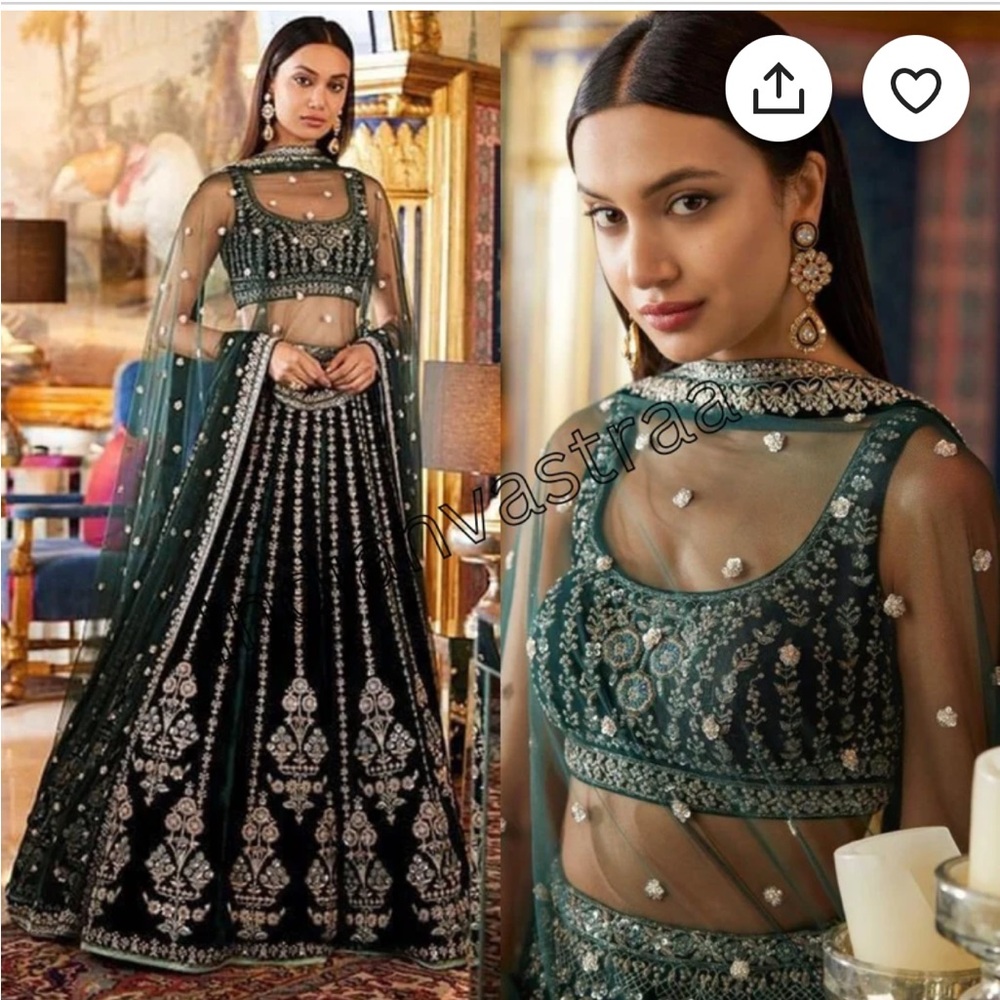 Green Lehenga